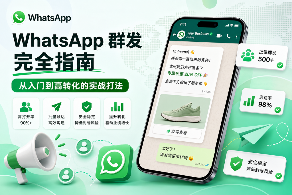 WhatsApp 群发完全指南：从入门到高转化的实战打法